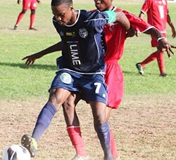 Junior Flemmings in action - Photo credit Sports of Jamaica