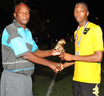 Golden Boot winner - Nicholas Nelson, Jamaica 