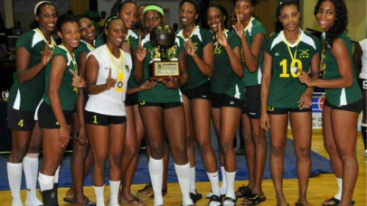 Photo: 2013 Jamaica National Volleyball Senior Team @ the 2014 Women volleyball World Championship Road to Italy : Round 1 held in Kingston, Jamaica