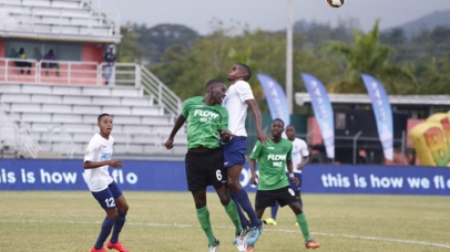 Game action between JC and Calabar