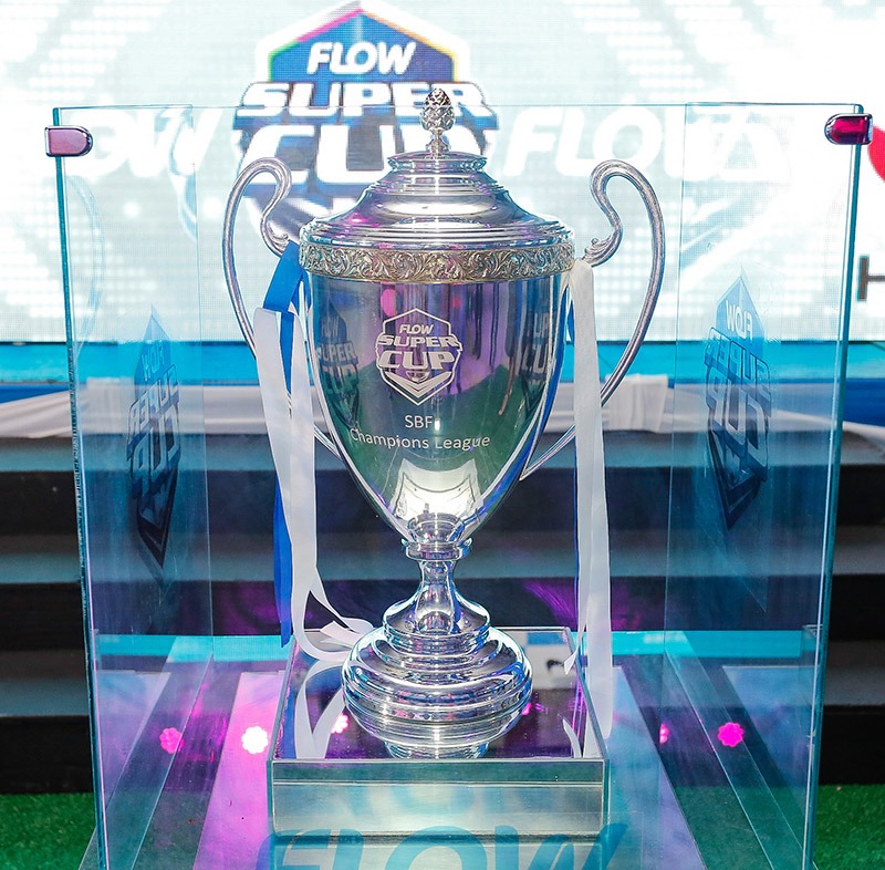 The new FLOW Super Cup trophy was manufactured in Italy and weighs approximately 24lbs. The new cup will be handed to the winner of the ISSA/FLOW Super Cup scheduled to conclude on November 14 along with a cheque for $1 million.