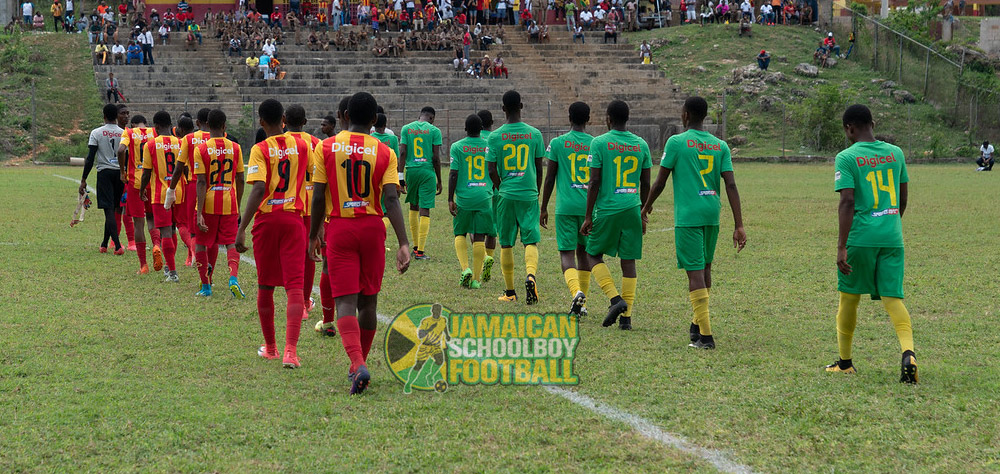 Cornwall College vs Green Pond High second round action