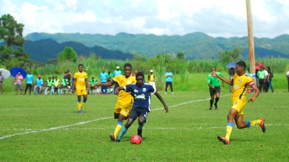 Manning High vs Clarendon College in the 2019 ISSA Schoolboy Football Tournament