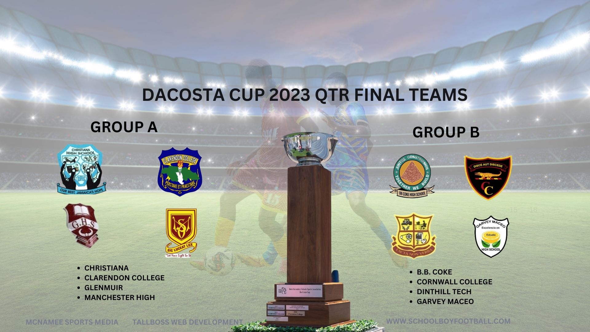 DaCosta Cup Qtr Finals 2023 Jamaican Schoolboy Football