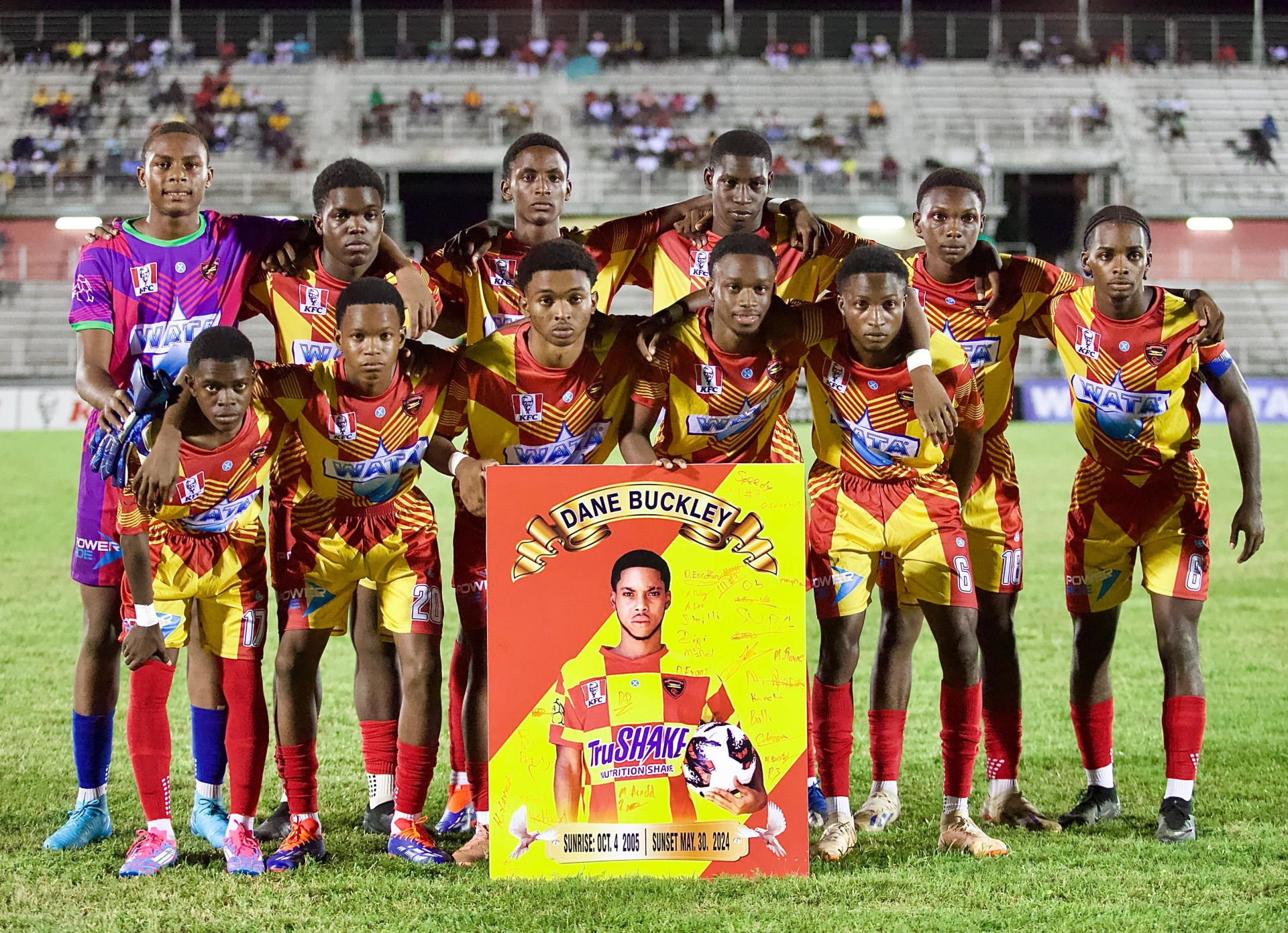 Cornwall College 2024 DaCosta Cup Team pay homage to their fallen comrade Dane Buckley who died tragically earlier this year.